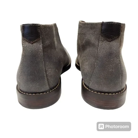 1901 Mens Suede Leather Gray Chukka Boots 12M